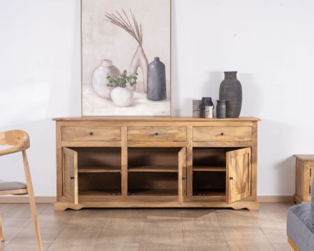 Buffet esprit maison de campagne "Sarah" 180 cm en manguier