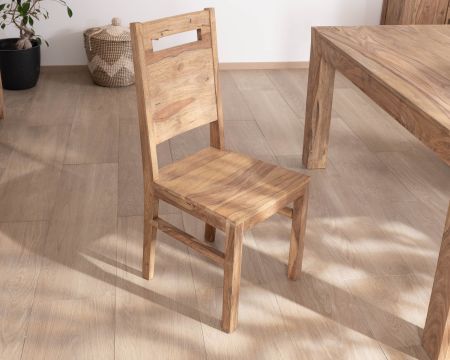 Lot de 2 chaises de repas en palissandre "Kalanohé"