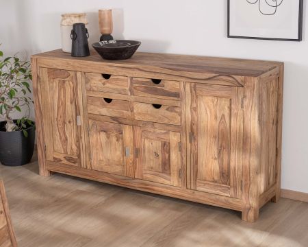 Buffet multi rangement 180 cm en palissandre "Kalanohé"