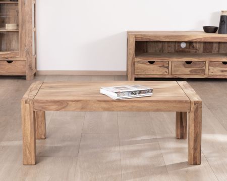 Table basse en palissandre "Kalanohé" 120 cm