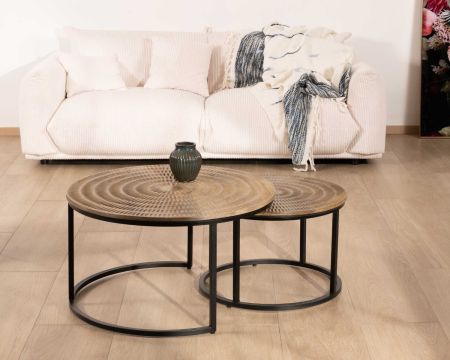 Table ronde pliante Diamètre 100 cm en chêne massif SEULEMENT 1 DISPONIBLE  , meuble en Chêne
