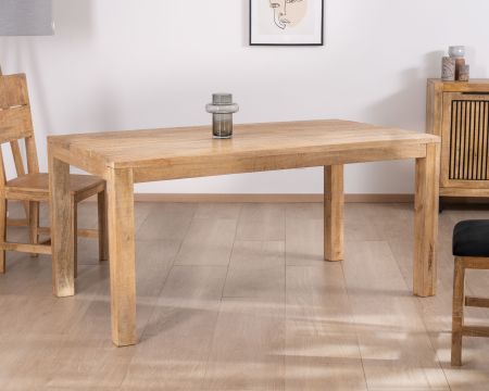 Table de repas en manguier 160 x 90 cm "Manoha"