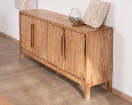 Buffet en acacia 4 portes style scandinave "Melody" 175 cm