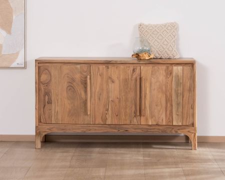 Buffet design épuré en acacia "Melody" 3 portes 145 cm