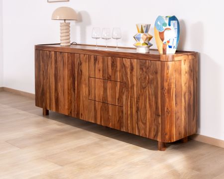 Enfilade en bois de palissandre "Rosewood" 200 cm