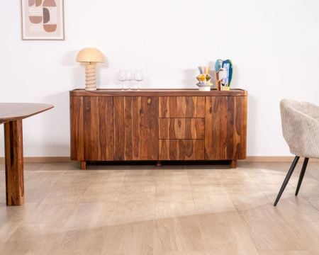 Grand bahut 180 cm en bois de palissandre "Rosewood"