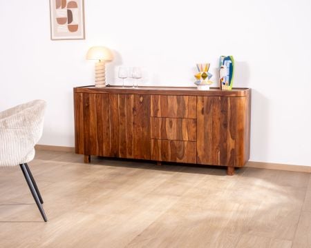 Grand bahut 180 cm en bois de palissandre "Rosewood"