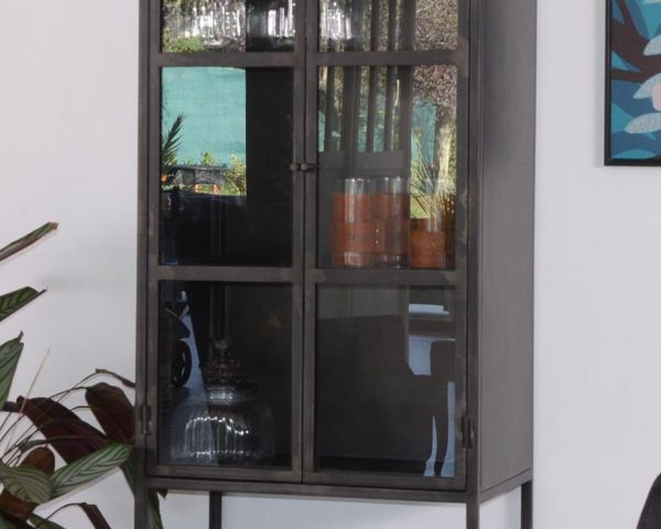 Basic vitrine en verre avec armoire
